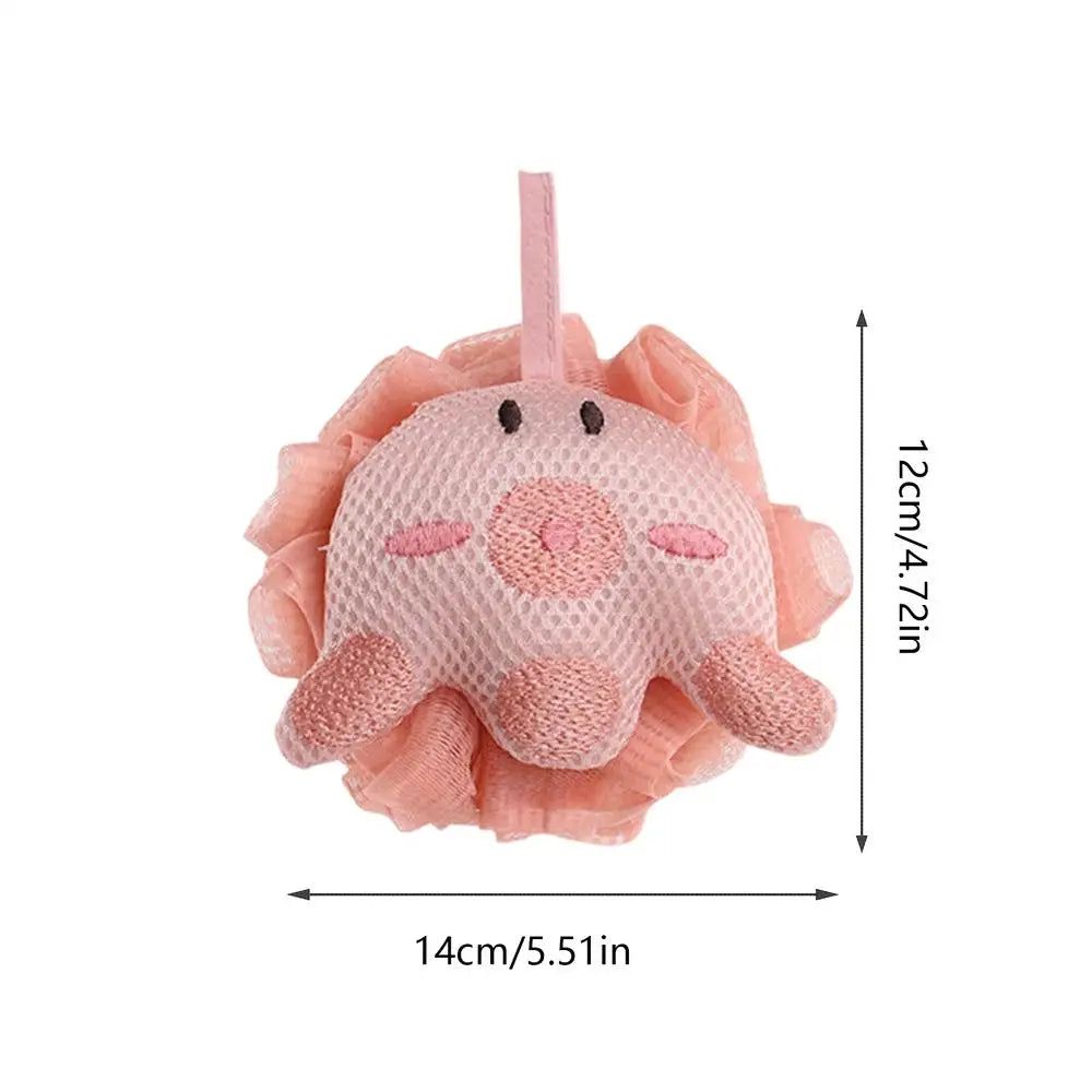Turtle Kids Bath Sponge – Cute Reusable Body Scrubber Kids Bath Sponge PLUSH octopus