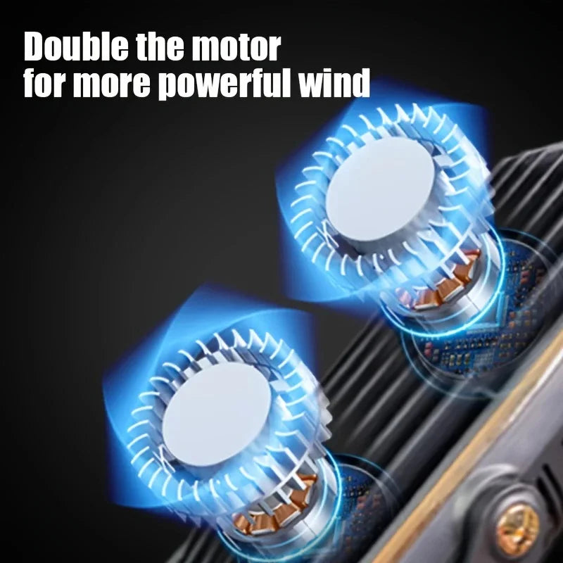 Portable Air Cooler Fan – 5-Speed 720° Dual Motor Cooling Portable Cooling Fan PLUSH