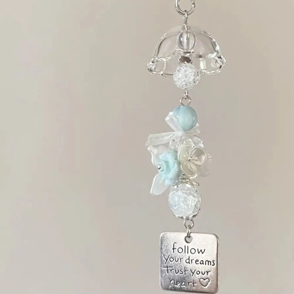 Star Wishing Bottle Wind Chime Keychain – Bag & Phone Charm Decorative Keychain Charm PLUSH