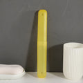Candy Color Frosted Toothbrush Travel Case – Dustproof Box Toothbrush Travel Case PLUSH Yellow