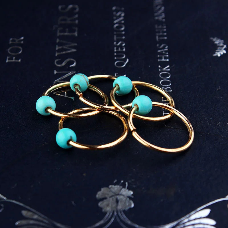 Alloy Shell Dreadlock Beads Hair Cuffs Rings & Clips – 5-10pcs