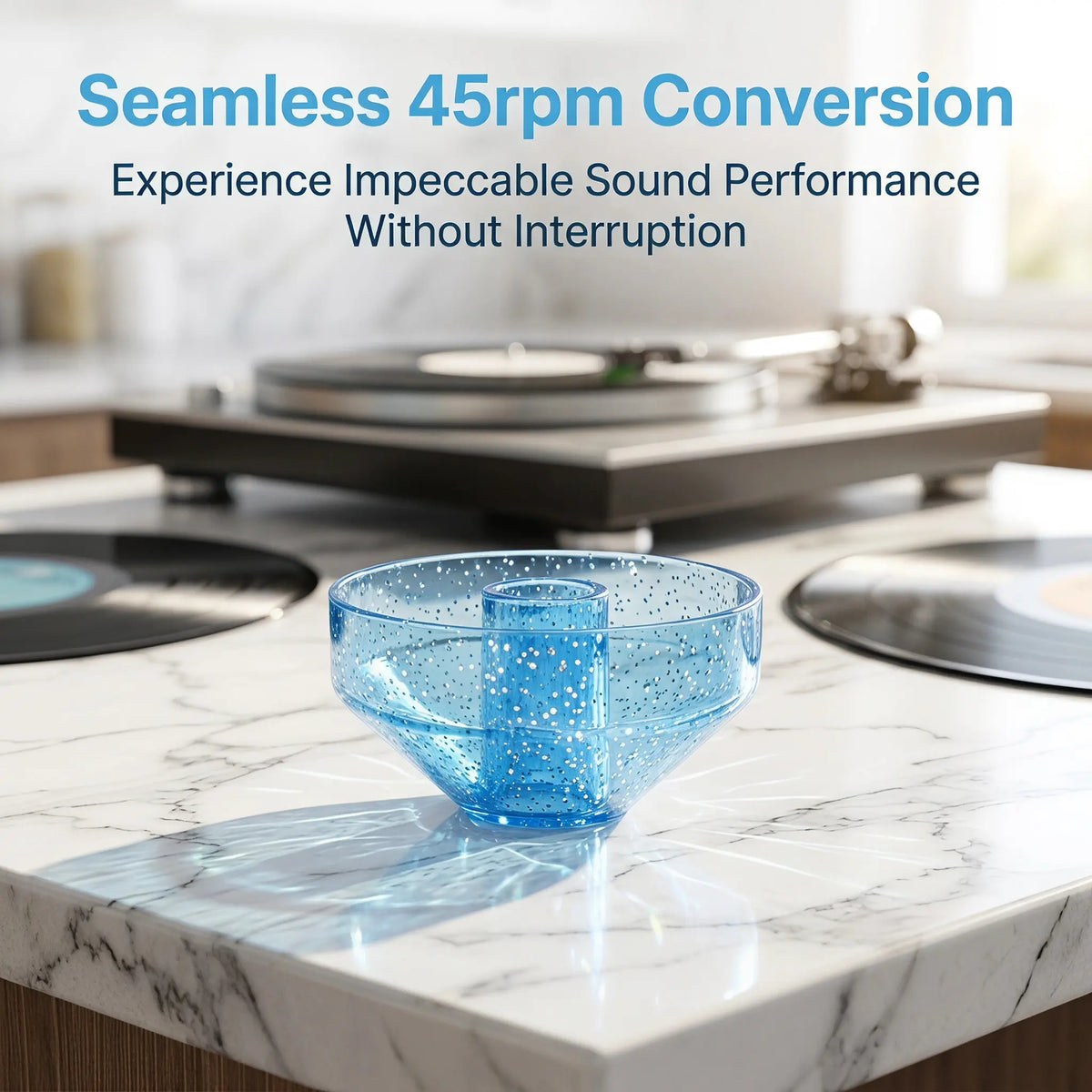 45 RPM Dome Adapter for 7" Vinyl Records | Turntable Insert Turntable Adapter PLUSH Default Title