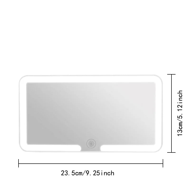 LED Car Sun Visor Vanity Mirror – Rechargeable HD Makeup Mirror Car Vanity Mirror PLUSH
