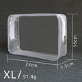Clear PVC Travel Cosmetic Bag – Transparent Makeup Organizer Cosmetic Travel Bag PLUSH XL