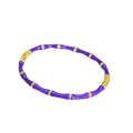 Colorful Bamboo Joint Bangle – Gold Stainless Steel Enamel Bracelet Enamel Bangle Bracelet PLUSH Purple