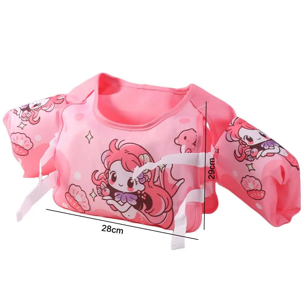 Kids Buoyancy Swim Vest – Adjustable Cartoon Float Jacket Kids Swim Vest PLUSH