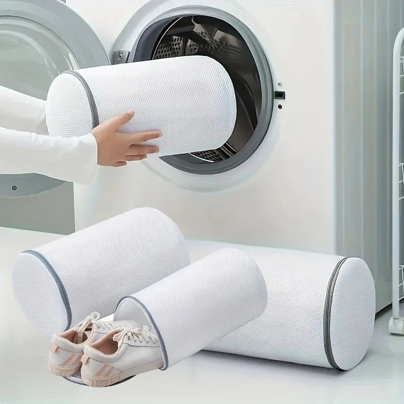 360° Mesh Shoe Washing Bag | Zipper Laundry Bag for Sneakers Mesh Laundry Bag PLUSH