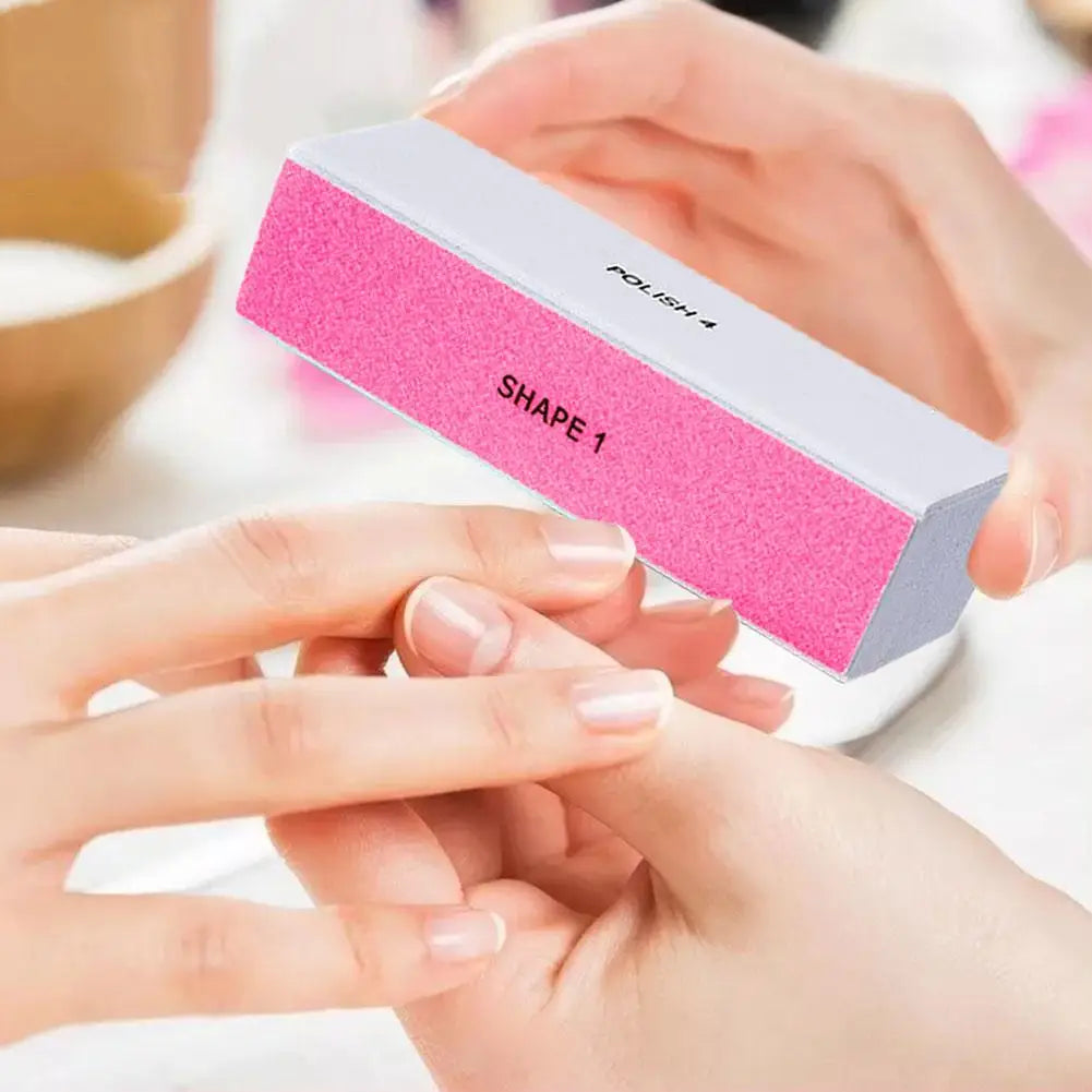 4-Way Nail Buffer Block – File, Smooth & Shine Nails | 4-in-1 Nail Buffer Block PLUSH