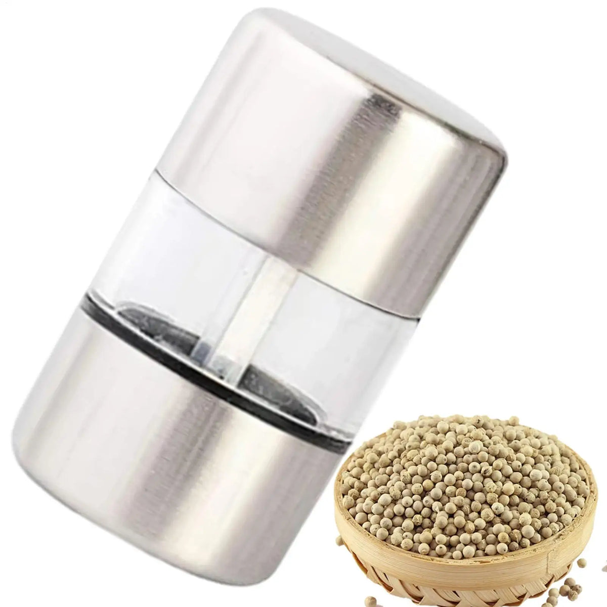 Manual Salt & Pepper Grinder – Mini Stainless Steel Mill Spice Mill Grinder PLUSH