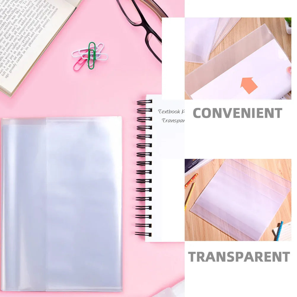 20pcs Clear Waterproof Plastic Book Cover Sleeves for Books Book Cover Sleeves PLUSH