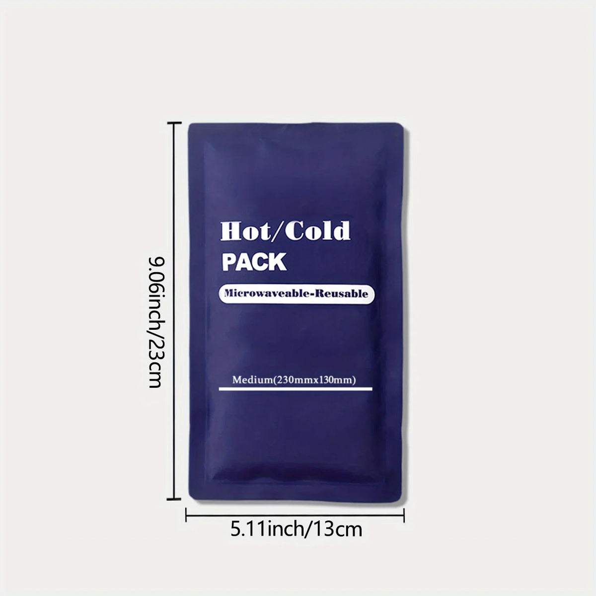 Reusable Hot Cold Gel Pack Wrap – Knee, Leg & Back Compress Hot Cold Compress Wrap PLUSH 23x13CM