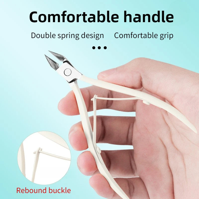 4-Pc Stainless Steel Cuticle Scissors & Pliers Set | Ouriner Cuticle Nail Tool Set PLUSH