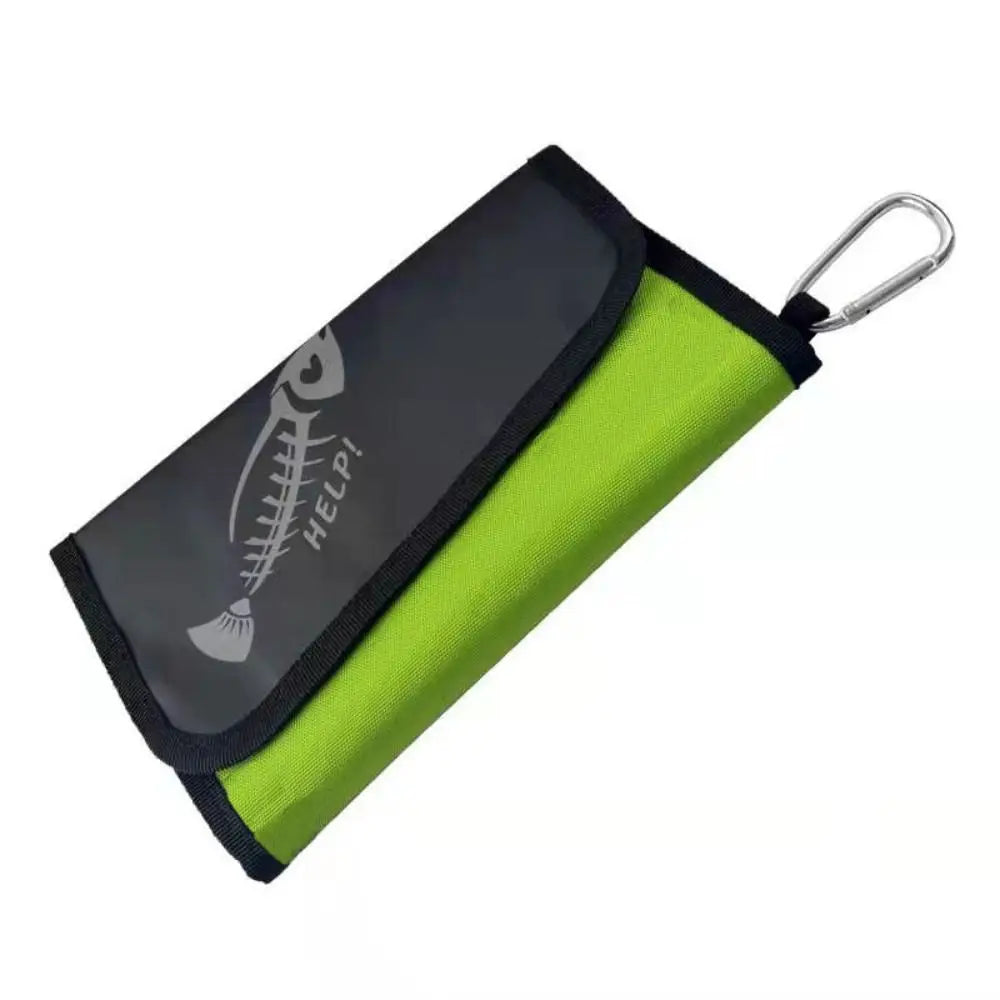 Waterproof Fishing Lure Bag – 6-Pocket Partitioned Bait Wallet Fishing Tackle Bag PLUSH