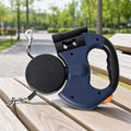 Double Retractable Dog Leash – Two Dogs, One Ergonomic Handle Retractable Dog Leash PLUSH BlackDoubleLead