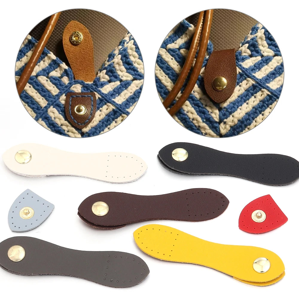 2pcs Leather Bag Snap Buckle Strap Hasp 11x2.5cm DIY Hardware Bag Hardware Buckle PLUSH