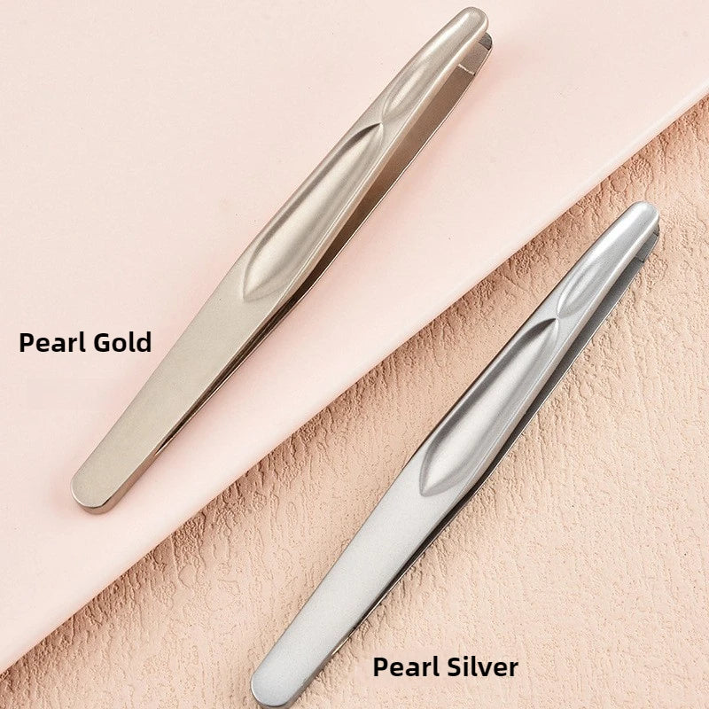 Stainless Steel Precision Tweezers for Eyebrows & Beard | Ouriner Precision Tweezers PLUSH