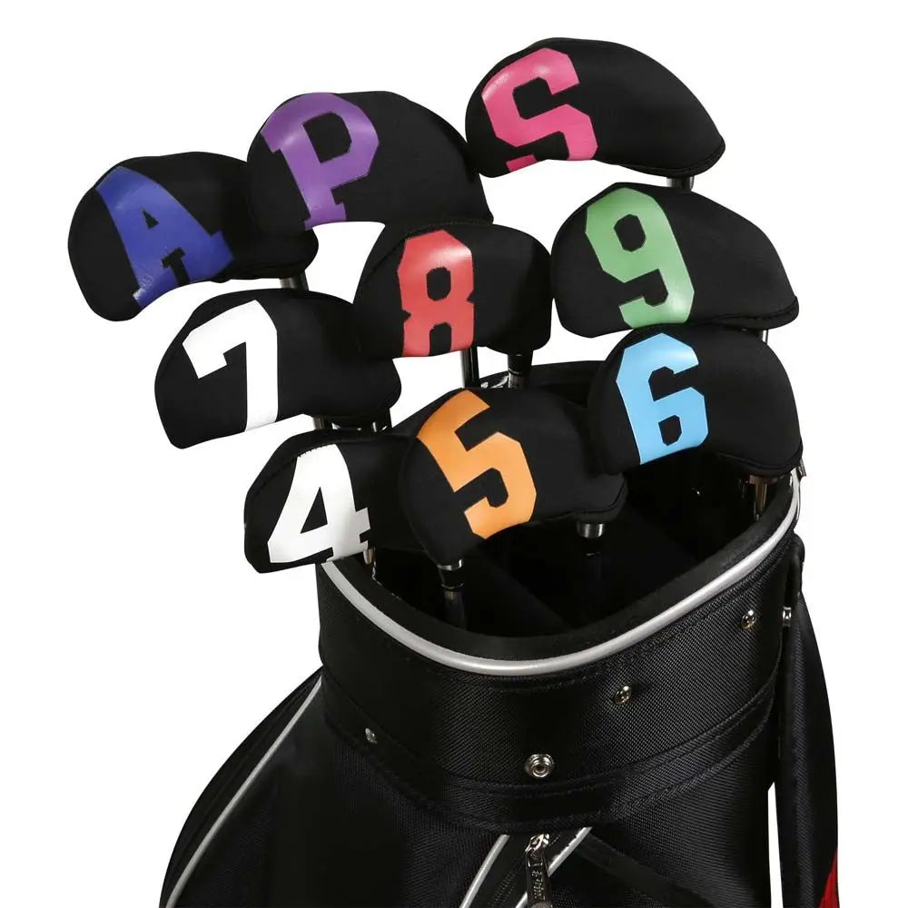 Golf Iron Head Covers Set – 10pcs Neoprene Wedge Protectors Golf Iron Covers PLUSH
