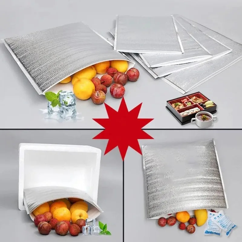 Disposable Aluminum Foil Insulated Cooler Bags – Lunch & Picnic Insulated Cooler Bag PLUSH