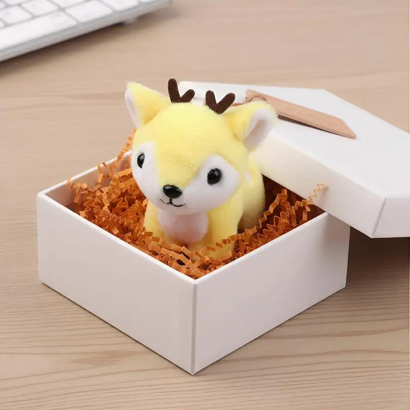 Sika Deer Plush Keychain – Cute Stuffed Animal Bag Charm Plush Keychain Charm PLUSH