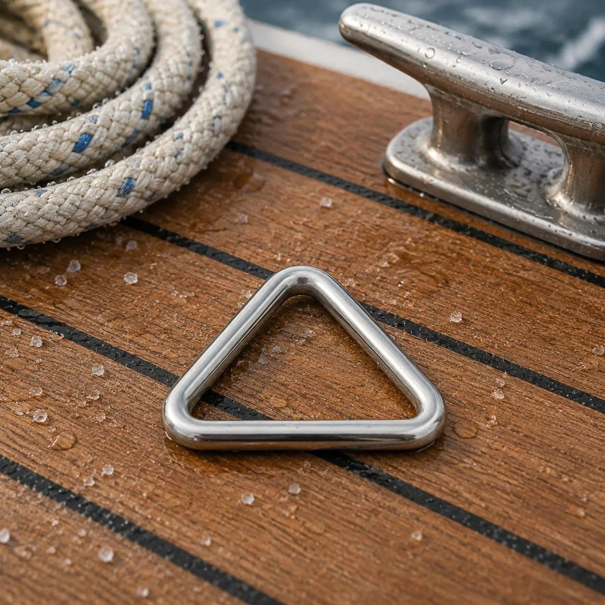 SS316 Stainless Steel Triangle Loop for Diving & Sailing Gear Dive Hardware Loop PLUSH